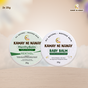 Comfort Care Duo: Baby Balm 25g + MenthyBalm 25g | Kamay ni Nanay