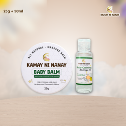Baby Care Combo Pack: Baby Balm 25g + Baby Calming Oil 50ml | Kamay ni Nanay
