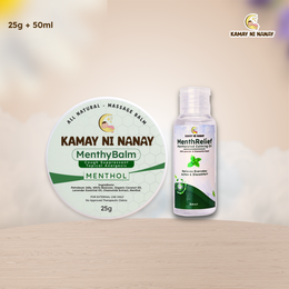 Cooling Comfort Duo: MenthyBalm 25g + MenthRelief Oil 50ml | Kamay ni Nanay