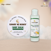Baby Comfort Care Set: Baby Balm 50g + Baby Calming Oil 100ml | Kamay ni Nanay
