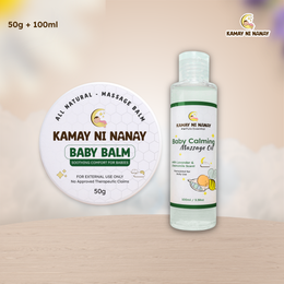 Baby Comfort Care Set: Baby Balm 50g + Baby Calming Oil 100ml | Kamay ni Nanay