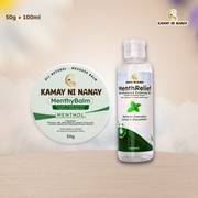 Cooling Comfort Duo: MenthyBalm 50g + MenthRelief Oil 100ml | Kamay ni Nanay