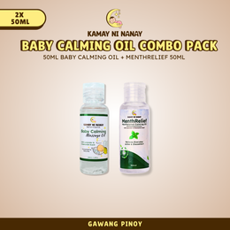 Kamay Ni Nanay MenthRelief & Baby Calming Massage Oil Combo Pack | Relief Relaxing Oil , Mentholated and Non-Mentholated Body Massage Oil