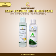 Kamay Ni Nanay MenthRelief & Baby Calming Massage Oil Combo Pack | Relief Relaxing Oil , Mentholated and Non-Mentholated Body Massage Oil