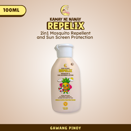 Kamay ni Nanay Repelix 100ml All-Day Sun Protection Lotion SPF30 with Natural Mosquito Repellent for Babies & Kids