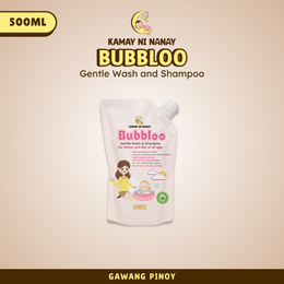 Kamay ni Nanay Bubbloo Gentle Wash & Shampoo 500ml – Baby Wash for Newborns | G6PD safe