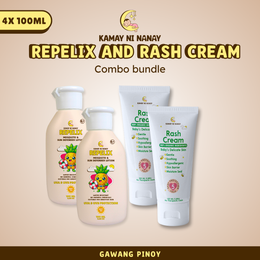 Kamay ni Nanay - Repelix and Rash Cream Combo & Bundle Pack | Diaper Rash Relief & Natural Insect Repellent | Safe for G6PD | Baby & Family Protection
