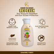 Kamay ni Nanay Repelix 100ml All-Day Sun Protection Lotion SPF30 with Natural Mosquito Repellent for Babies & Kids