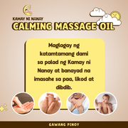 Kamay ni Nanay Baby Calming Massage Oil – Gentle Care for Babies | 100ml Fast Sleep Baby Relax Baby Essentials
