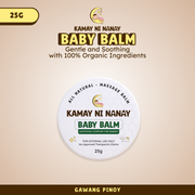Kamay ni Nanay Original Baby Balm 25g – Organic Soothing Relief for Baby Cough, Colds & Lamig